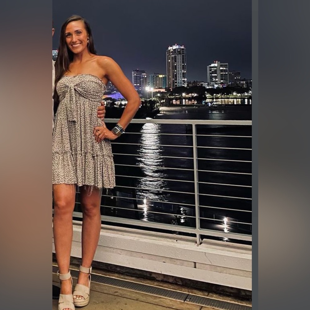 Adorable Strapless Patterned Sun Dresses - image 1